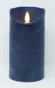 Kerze Antique bleu Wax Rustic Moving Flame 7,5X15Cm Produktbild-Vorschau 8