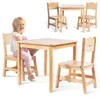 Kinder Tisch und 2 Stühle Set aus Kiefernholz - Spiel- Produktbild-Vorschau 1