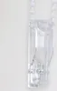 A close-up of a clear plastic roller blind bracket with a beaded pull cord. Podgląd zdjęcia produktu