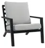 Loungesessel | Bezano | Mattschwarz / Creme | Aluminium | Produktbild-Vorschau 1