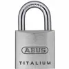 A close-up studio shot of a silver padlock. Anteprima dell’immagine prodotto