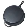 A cast iron frying pan shown from a top-down perspective, isolated on a white background. Produktbild-Vorschau