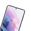 A close-up shot of the top corner of a smartphone screen with a protective film applied. Produktbild-Vorschau