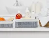 Relaxdays Aufbewahrungskorb 3er Set, Stoffbezug, Bambus, Produktbild-Vorschau 5