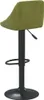 A single green bar stool with a black base and stem, shown from the back and side. Náhled obrázku produktu