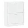A white, two-door shoe cabinet. Produktbild-Vorschau