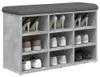vidaXL Lavica na topánky betónová sivá 82x32x50 cm Materiál Náhľad obrázku produktu 7