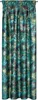 Rideau sur ruban noir Vert 140x270 cm Feuilles botaniques Voir les images du produit 1