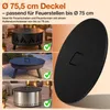 Peviasot, kryt na ohniště, průměr 75,5 cm, černý, ochranný Náhled obrázku produktu 4