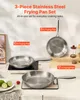 VEVOR Set di padelle da 3 pezzi (24 / 28 / 32 cm), padelle Anteprima dell’immagine prodotto 2