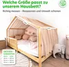 Musselin Hausbett Himmel Kinderzimmer Baumwolle mit Gold Produktbild-Vorschau 4