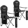 Chaise de camping rembourrée pliable MTX - Lot de 2 Voir les images du produit 1