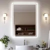 WISFOR Specchio da bagno a LED 90×70 cm Specchio da bagno Anteprima dell’immagine prodotto 1