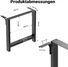 Stalowe nogi stołu Wiltec zestaw 2 kwadratowych rur 90x72cm Podgląd zdjęcia produktu 12
