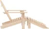 vidaXL Adirondack-Gartenstuhl mit Fußteil Massivholz Tanne Produktbild-Vorschau 2