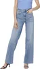 A person wearing blue jeans and a blue top, standing against a white background. Produktbild-Vorschau