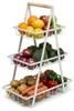 WELLHAUS 3-Etagen Obst Etagere aus Kohlenstoffstahl – Produktbild-Vorschau 2