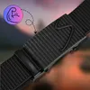 Cintura da uomo elasticizzata nera con fibbia automatica Anteprima dell’immagine prodotto 9