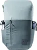 A backpack with two different color sections, a water bottle on the left, and an umbrella on the right. Náhľad obrázku produktu
