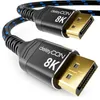deleyCON 2m DisplayPort Kabel 1.4 8K@60Hz 4K@165Hz UHD WQHD Produktbild-Vorschau 1