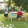 Relaxdays Dětská sedací souprava ze dřeva, 2v1 herní stůl a Náhled obrázku produktu 2