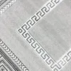 Designer Teppich Wohnzimmerteppich Mäander Muster grau Produktbild-Vorschau 5