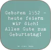 Mr. & Mrs. Panda Untersetzer Glas Spruch 1952 Geburtstag - Produktbild-Vorschau 1