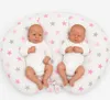 Bobono Coussin d'allaitement pour jumeaux Gris 100% coton Voir les images du produit 1