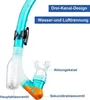 Kinder Schnorchelset Tauchset mit 3-Kanal Dry Schnorchel Produktbild-Vorschau 2