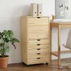 vidaXL Rollende kast, 53 x 39 x 103 cm, massief grenenhout, Productafbeelding-voorbeeld 2