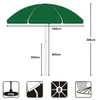 Sekey Sonnenschirm Ø 160 cm Rund Gartenschirm mit Produktbild-Vorschau 7