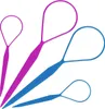 Four hair styling tools of different sizes and colors (purple and blue) are arranged diagonally on a white background. Produktbild-Vorschau