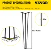 VEVOR Haarnadel Tischbein 16 Zoll 40,6 cm, Hairpin Leg Produktbild-Vorschau 9