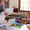 Weisser Tragbarer Xxl Bluetooth-Lautsprecher Mit Licht Und Produktbild-Vorschau 4