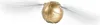 A golden snitch with wings extended, on a white background. Produktbild-Vorschau