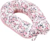 Roses & Smokey Pink Soft Velvet V-förmige Kissen Produktbild-Vorschau 1