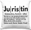 Trendation - Juristin Deko-Kissen mit Füllung 40x40 Produktbild-Vorschau 1