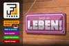 Blechschild Spruch 27x10cm genieße dein Leben Dekoration Produktbild-Vorschau 3