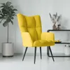 Fauteuil relax jaune moutarde velours Voir les images du produit 2