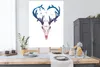 MuchoWow® Poster Schädel - Geweih - Blumen - Vögel 120x160 Produktbild-Vorschau 3