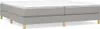 vidaXL Boxspringbettgestell Hellgrau 200x200 cm Stoff Produktbild-Vorschau 1