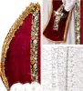 A collage of close-up images showing details of a religious garment, likely a bishop's vestment or a Santa Claus costume. Produktbild-Vorschau