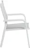 Side view of a white and light gray outdoor chair. Produktbild-Vorschau