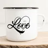 Huuraa Emaille Tasse with Love Geschenk Kaffeebecher Produktbild-Vorschau 1