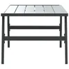 The Living Store Garten-Couchtisch Schwarz 90x45x35 cm Produktbild-Vorschau 5