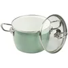 A light green pot with a glass lid is shown against a white background. Produktbild-Vorschau