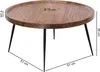 FineBuy Couchtisch FB51040 Wohnzimmertisch Holz Massiv Produktbild-Vorschau 3