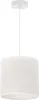 Weisse Jute-Hängelampe 1 Flacher Weisser Lampenschirm 15Cm Produktbild-Vorschau 2
