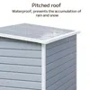 Gartenhaus 146x104x186 cm aus PP | Wetterfester Schuppen Produktbild-Vorschau 4