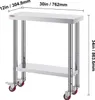 VEVOR Arbeitstisch 30" x 12" x 34" Edelstahl Catering Produktbild-Vorschau 15